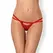 Obsessive 838-THO-3 Red Lace Thong L/XL - Decorative Double Straps