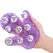 PowerBullet Roller Balls Massage Glove Purple - 9-Metal Ball System