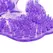 PowerBullet Roller Balls Massage Glove Purple - 9-Metal Ball System
