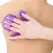 PowerBullet Roller Balls Massage Glove Purple - 9-Metal Ball System