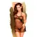 Penthouse All Yours Mesh and Lace Dress Set Black L/XL
