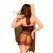 Penthouse All Yours Mesh and Lace Dress Set Black L/XL