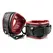 Sportsheets Saffron Adjustable Hog Tie & Cuff Set, Red-Black, Vegan Leather