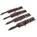 Sportsheets Saffron Adjustable Hog Tie & Cuff Set, Red-Black, Vegan Leather