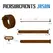 Velv'Or Rooster Jason Adjustable Platinum Silicone Ring Brown