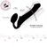 Strap-On-Me Semi-Realistic Bendable Intimate System Black XL