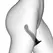 Strap-On-Me P&G Spot XL Silicone Model with Suction Cup, Black, 198mm