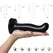 Strap-On-Me P&G Spot XL Silicone Model with Suction Cup, Black, 198mm