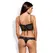 Obsessive Alluria L/XL Lace Teddy - Elegant Floral Mesh Bodysuit