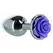 Lux Active Metal Rose Plug Purple - Tapered, Body-Safe, 3