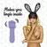 FeelzToys Mister Bunny Massage Device 2 Silicone Caps Purple 135mm