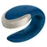 Satisfyer Double Love Blue - App-Controlled Couples Device, Waterproof, Metal Detail