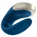 Satisfyer Double Love Blue - App-Controlled Couples Device, Waterproof, Metal Detail