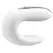 Satisfyer Double Fun White - Interactive Silicone Couples Device, App Control
