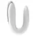 Satisfyer Double Fun White - Interactive Silicone Couples Device, App Control