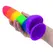 Addiction Justin 20 cm Silicone Rainbow Model with Suction Base