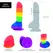 Addiction Justin 20 cm Silicone Rainbow Model with Suction Base