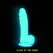 Addiction Luke 19 cm Glow-in-the-Dark Blue Silicone Model with Suction Base