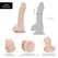 Addiction Brad 19 cm Anatomical Model with Suction Cup Beige Silicone