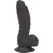 Addiction Ben 18 cm Black Silicone Ribbed Model with Suction Base