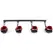 Sportsheets Saffron Adjustable Bar & Cuff System, Red-Black, 63.8 cm
