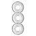 Oxballs Ringer Do-Nut 1 Set of 3 Flexible Rings Clear
