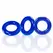 Oxballs Willy Rings 3-Pack Police Blue Flexible Intimate Rings