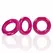 Oxballs WILLY RINGS 3-Pack Intimate Rings Hot Pink Flexible Set