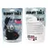 FeelzToys Bunny Tails Black Plug - Metal Model with Faux Fur Tail, 7 cm