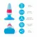 FeelzToys Plugz Colors No. 1 Intimate Silicone Plug Pink-Blue 9cm
