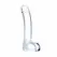Glas Realistic Curved Glass Intimate Massager 17.8 cm - Ribbed Tip