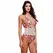 Baci Teddy Floral Tie-Up White S/M - Elegant Lace Lingerie Bodysuit