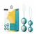 B Swish Bfit Classic Jade Kegel Exercise Set with Adjustable Weights