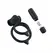 B Swish Bcharmed Basic Plus Black Silicone Dual Stimulation Ring