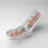 Tenga Flip Orb Orange Crash Intimate Device with Flexible Nodes