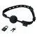 Sportsheets Sincerely Locking Lace Silicone Ball Gag - Adjustable Design