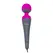 PalmPower Plug & Play Wand Massager Fuchsia 2600mAh USB Powerbank