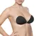 Bye Bra Invisible Bra Cup B Black - Reusable Strapless Solution