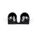 Bye Bra U-Style Bra Cup D Black - Invisible Support for Plunging Necklines
