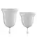 Jimmyjane Menstrual Cups Clear - Ergonomic Reusable Silicone Set