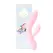 FeelzToys Lea Soft Pink Dual Motor Silicone Personal Massager 202mm