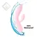 FeelzToys Lea Soft Pink Dual Motor Silicone Personal Massager 202mm