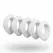 Satisfyer Pro Deluxe Next Generation Replacement Attachments 5-Pack White