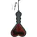 S&M Enchanted Heart Paddle Dual-Sided Vegan Burgundy 26cm