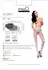 MissO P211 Silver Sheer Tights with Open Gusset XXL