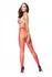 MissO P211 Red Sheer Tights with Open Gusset XXL