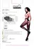 MissO P201 Black Sheer Tights with Open Gusset L/XL