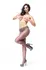 MissO P105 Sheer Crotchless Tights with Lace Trim Dark Grey S/M