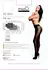 MissO P105 Women's Black Sheer Tights with Lace Detail S/M