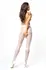 MissO P101 White Sheer Tights with Cut-Out S/M